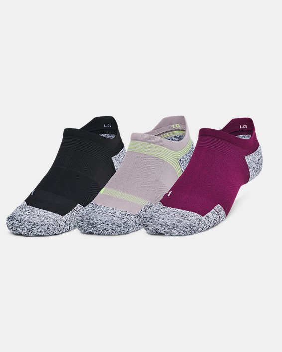 Unisex UA ArmourDry® Run Cushion 3-Pack No Show Socks