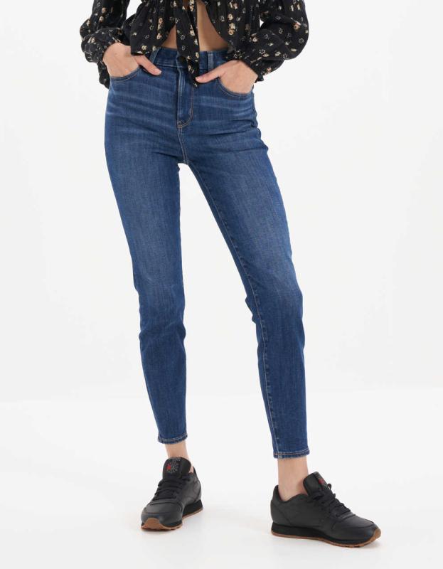 AE Ne(x)t Level Curvy High-Waisted Jegging - Dark Wash, 12 