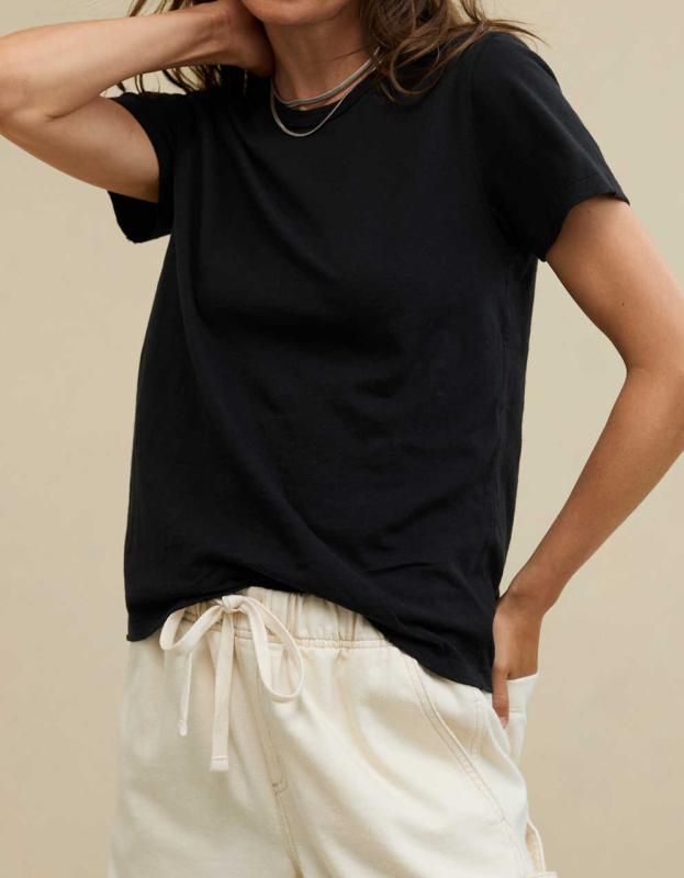 Aerie Classic T-Shirt - True Black, XXS 