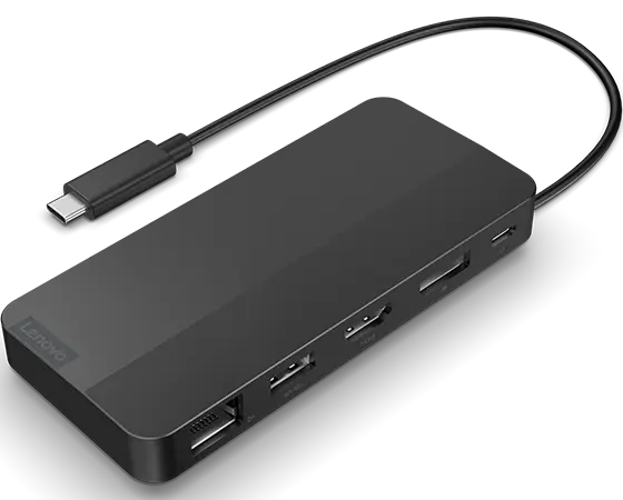 Lenovo USB-C Dual Display Travel Dock with Adapter