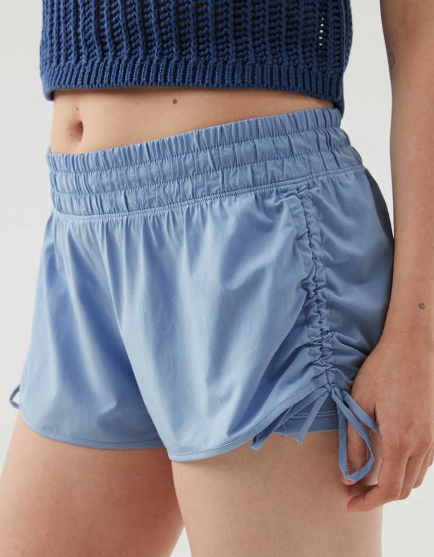 OFFLINE By Aerie Ruched Hot Stuff Short - Monaco Blue, L 