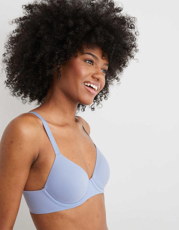 SMOOTHEZ Full Coverage Lightly Lined Bra - Monaco Blue, 70D 