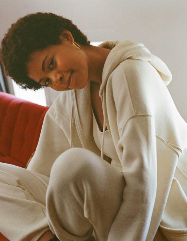 OFFLINE By Aerie Cloud Fleece Full Zip Sweatshirt - Toasted Coconut, M 