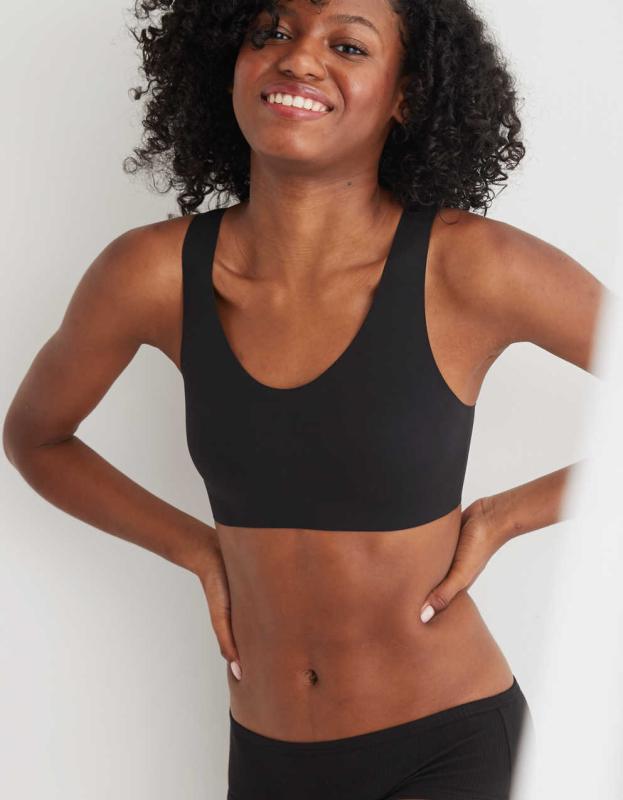 SMOOTHEZ Padded Scoop Bralette - True Black, S 