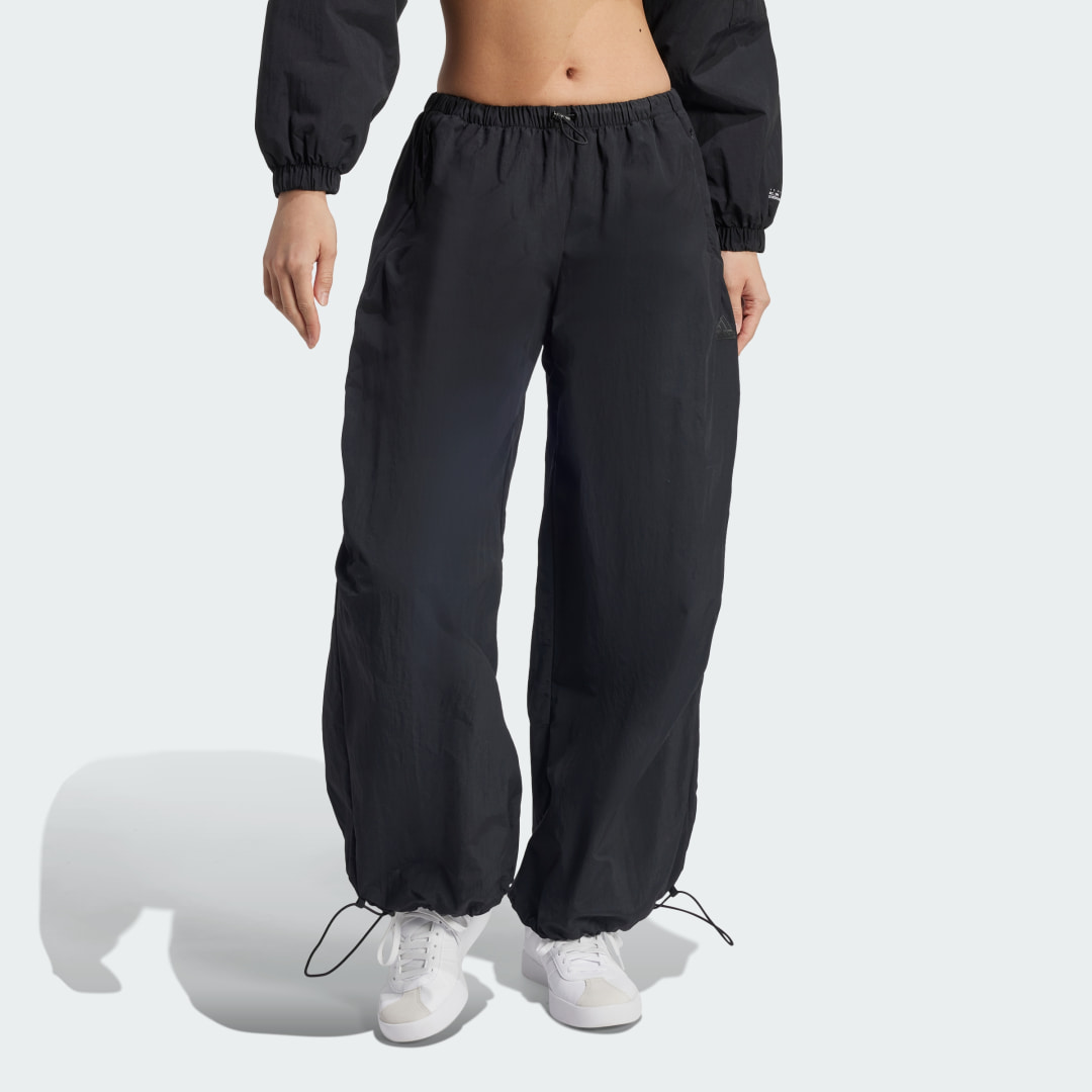 adidas City Escape Woven Parachute Pants Lifestyle A/M Women Black