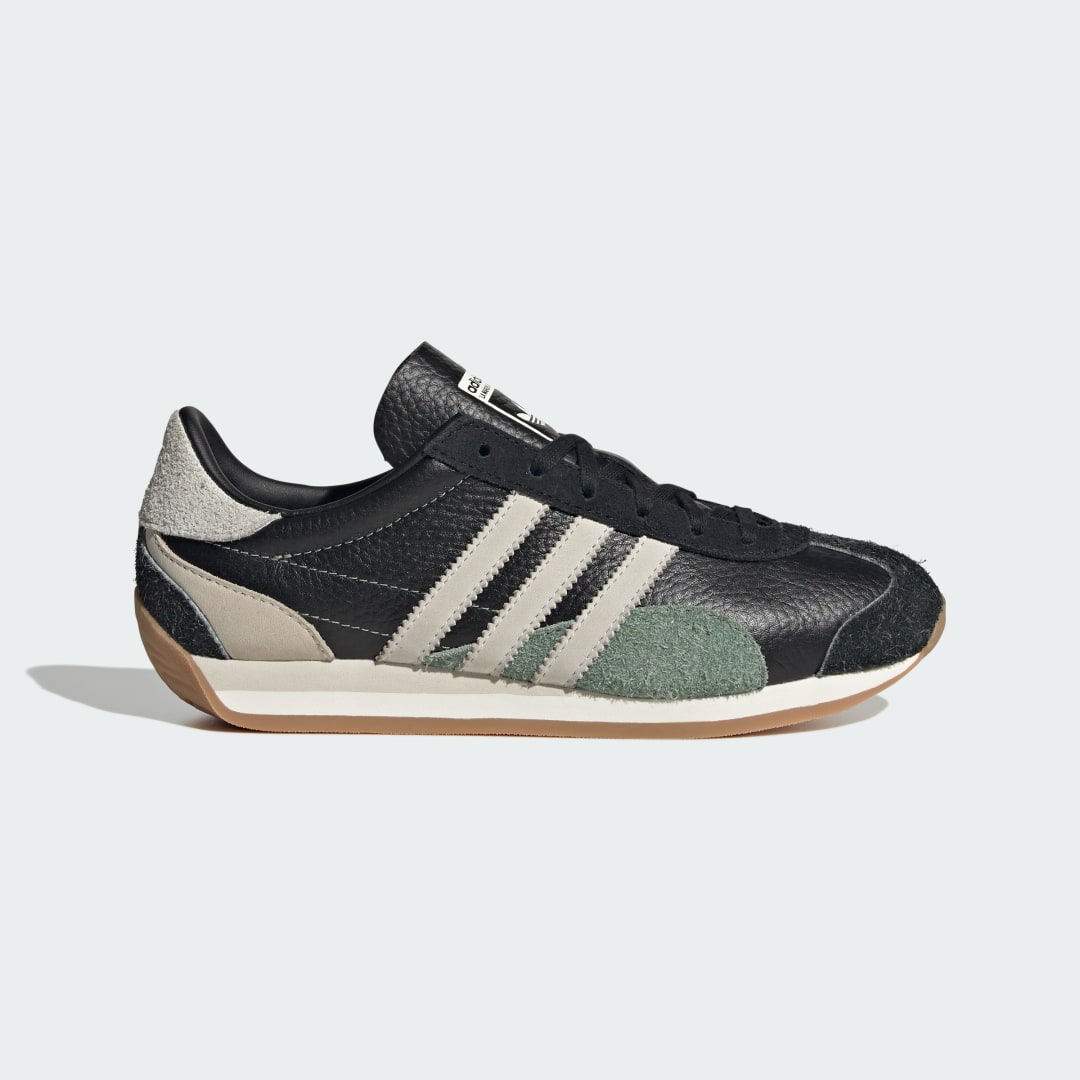 adidas Country OG Shoes Lifestyle 9.5 UK Women Black / White / Silver Green