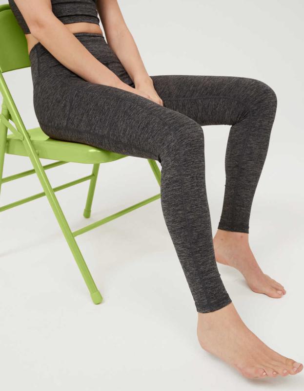 OFFLINE By Aerie The Hugger High Waisted Pocket Legging - Charcoal Heather, L 