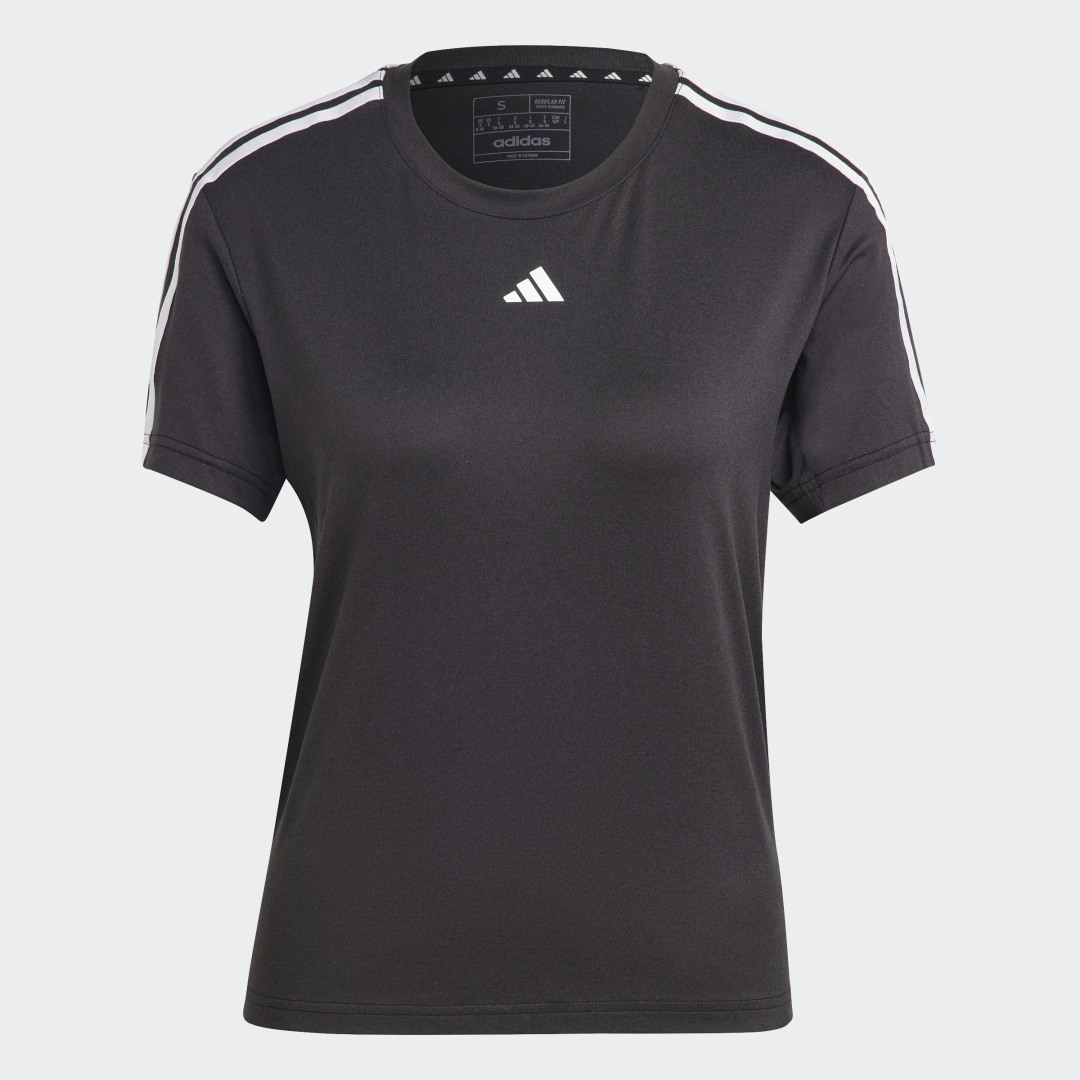 adidas AEROREADY Train Essentials 3-Stripes Tee Gym & Training,Training 2XLT Women Black / White