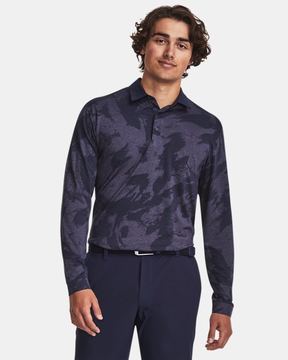 Men's UA Playoff Jacquard Long Sleeve Polo