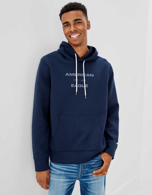 AE 24/7 Hoodie - Navy, XS 