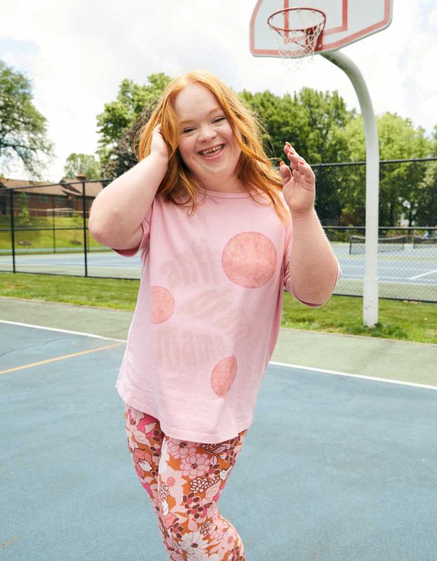 OFFLINE Unstoppable Oversized T-Shirt - Warm Pink, S 