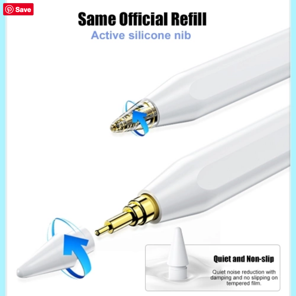 GLP01 Stylus for iPad: Equipped with Hotkey and Hidden Charging Port