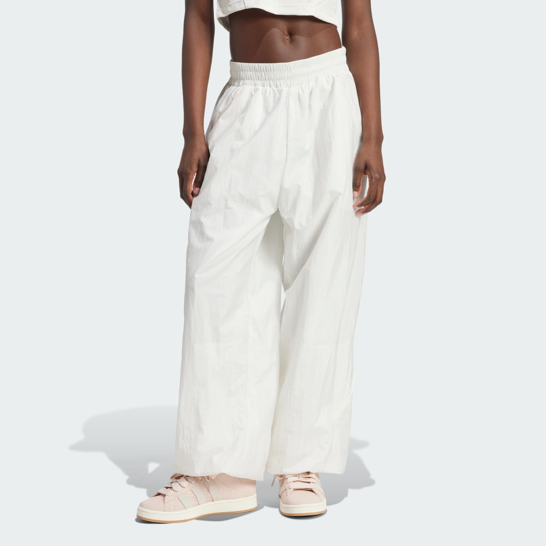 adidas Wide Leg Woven Pants Lifestyle A/L Women White