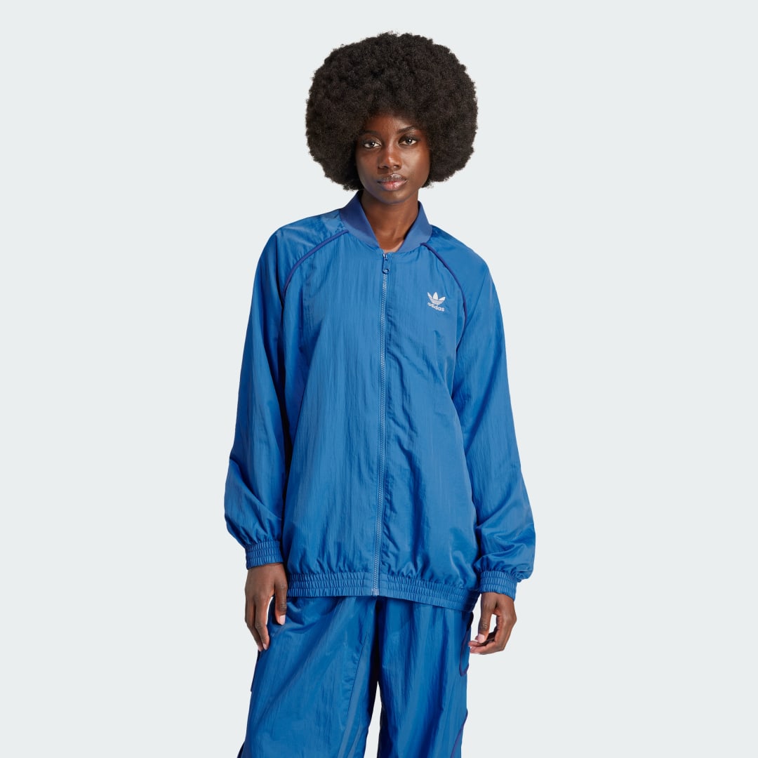 adidas Premium Originals FR Track Top Lifestyle A/S Women Blue Bird