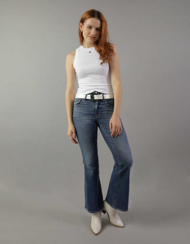 AE High Neck Plush Tank - White, XXS 