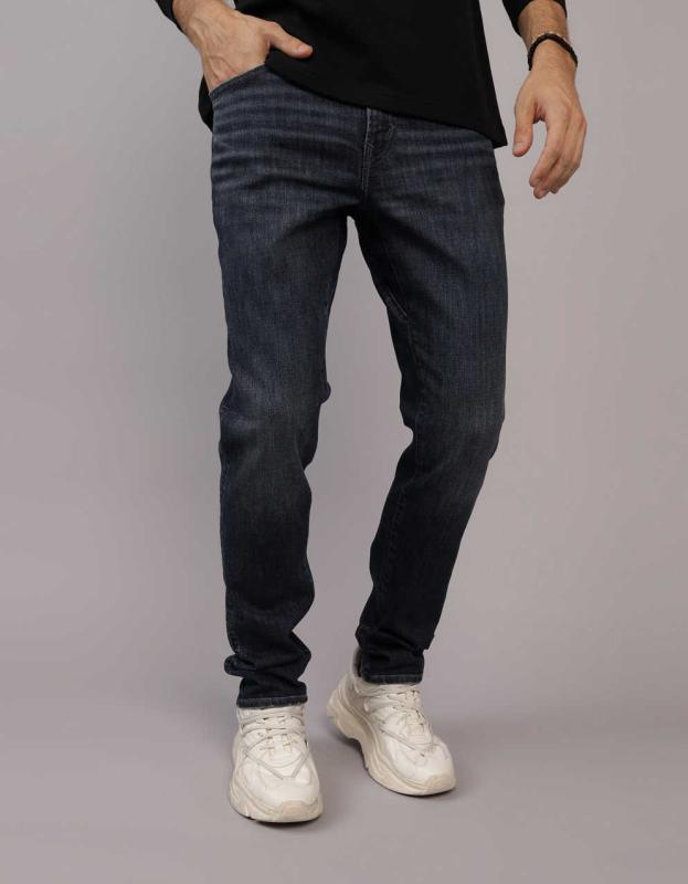 AE 24/7 AirFlex+ Temp Tech Athletic Skinny Jean - Deep Sea Blue, 33W x 30L 