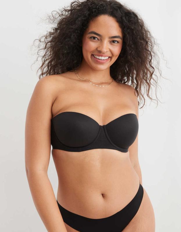 Sunnie Strapless Lightly Lined Bra - True Black, 34 A 