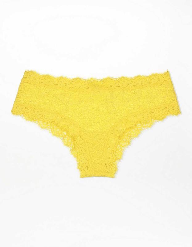 Aerie Eyelash Lace Cheeky Underwear - Lucky Star, XS 