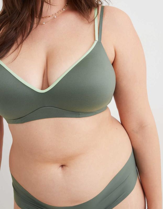 Sunnie Wireless Push Up Strappy Bra - Royal Palm, 85C 