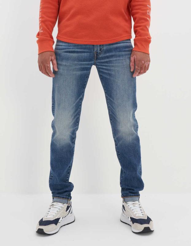 AE AirFlex+ Skinny Cropped Jean - Medium Wash, 30W x 32L 