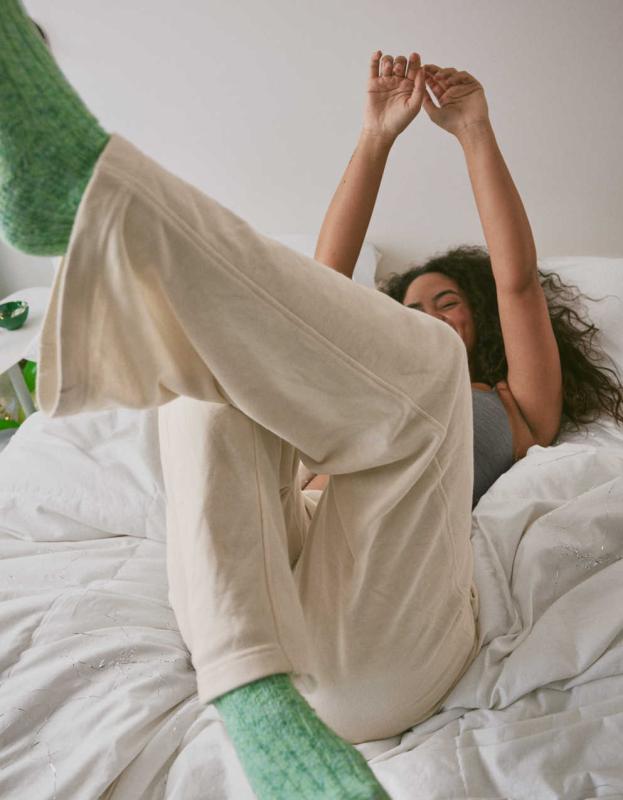 Aerie House Party Skater Pant - Toasted Coconut, M 