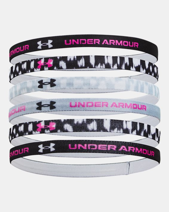 UA Graphic Girls' 6 Pack Headbands