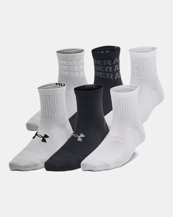 UA Essential Kids' 6-Pack Quarter Socks