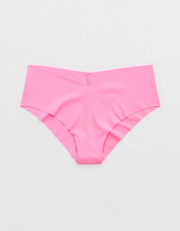 SMOOTHEZ No Show Cheeky Underwear - Pink Burst, XS 