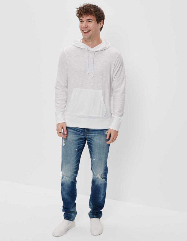 AE Real Good Upcycled AirFlex+ Distressed Athletic Fit Jean - Deeply Cobalt, 29W x 32L 