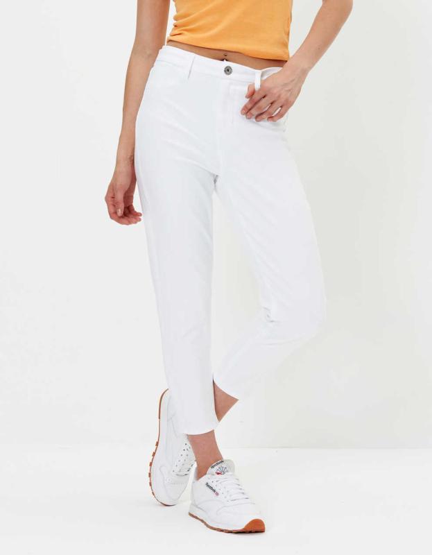 AE Ne(x)t Level Curvy High-Waisted Jegging Crop - White, 2 