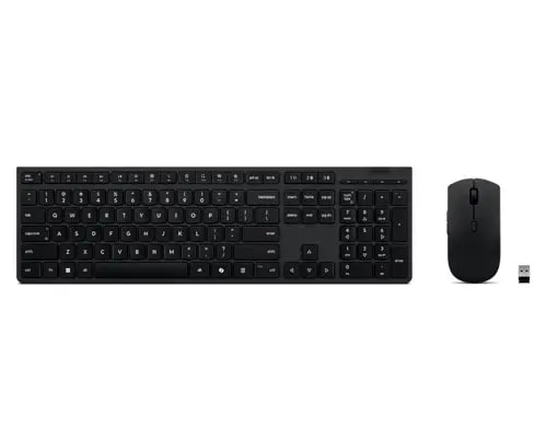 Lenovo Professional Wireless Rechargeable Combo Keyboard and Mouse -US English