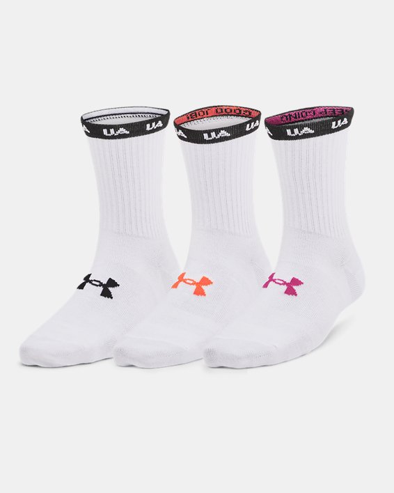 Women's UA Essential 3-Pack Mid Crew Socks