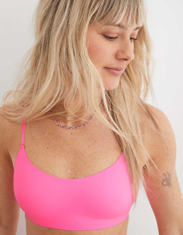 SMOOTHEZ Padded Scoop Bralette - Pink Burst, S 