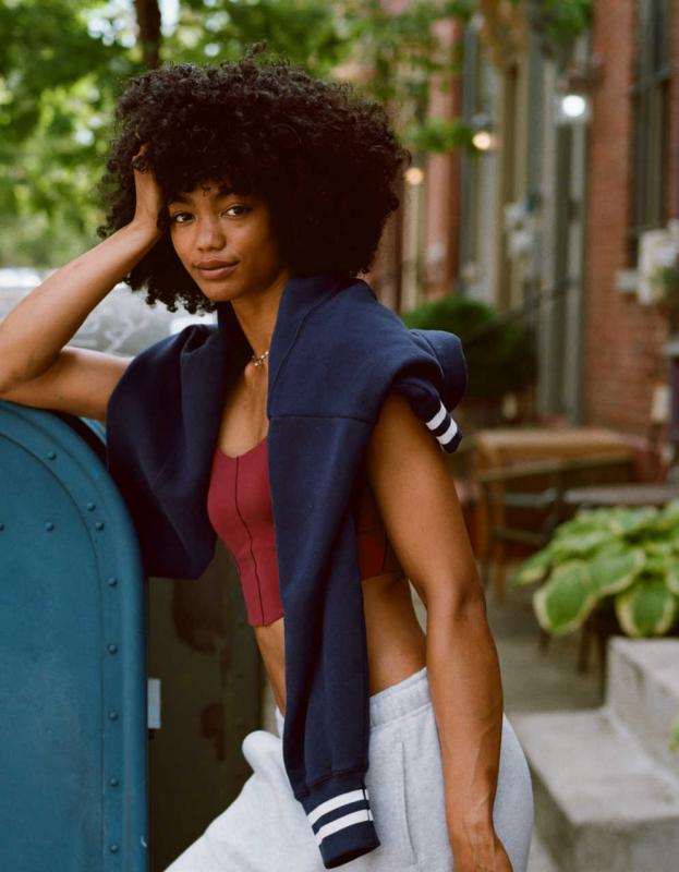 OFFLINE By Aerie Real Me Hold Up! Corset Sports Bra - Rustic Red, M 