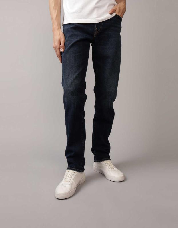 AE AirFlex+ Slim Straight Jean - Dark Wash, 36 X 32 