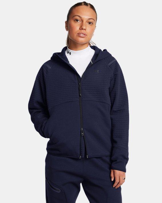 UA Unstoppable Fleece Grid Women's Full Zip