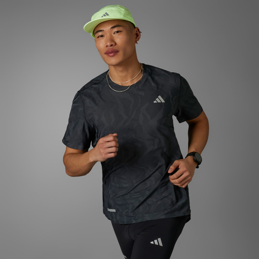adidas Ultimate EngineeRed Running Tee Running XS,S,M,L,XL,2XL,3XL,4XL,A/2XS,A/XS,A/S,A/M,A/L,A/XL,A/2XL,A/3XL,A/4XL Men Black