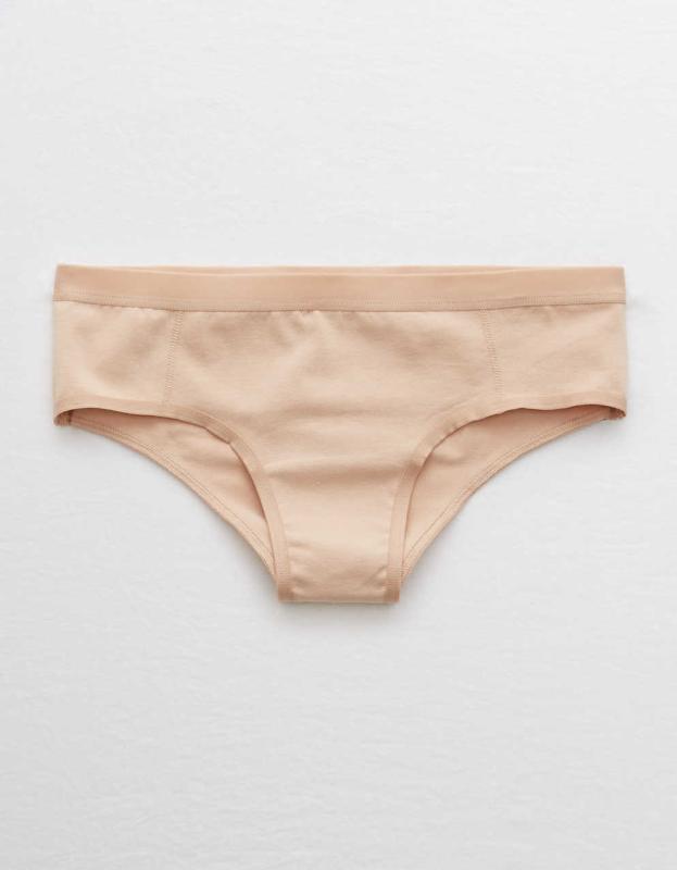 Aerie Cotton Elastic Cheeky Underwear - Sands, M 
