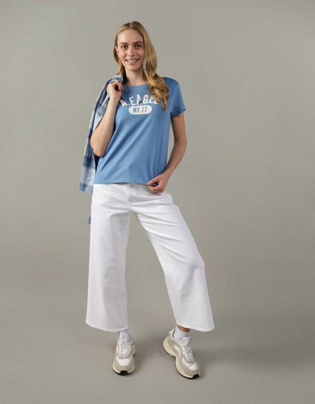 AE Classic Graphic Tee - Blue, S 