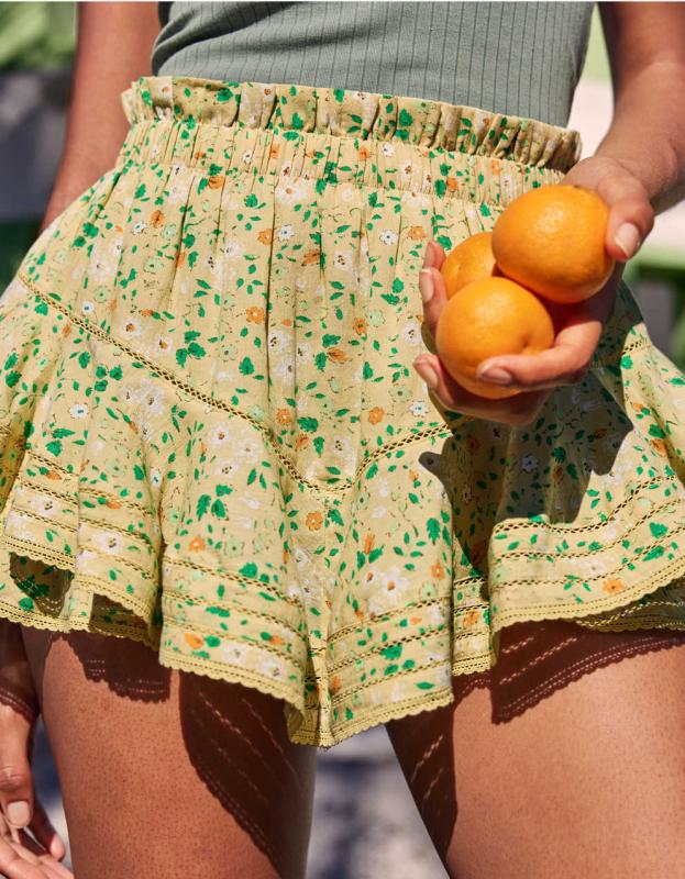 Aerie Rock 'n' Ruffle Skort - Kitchy Mist, M 