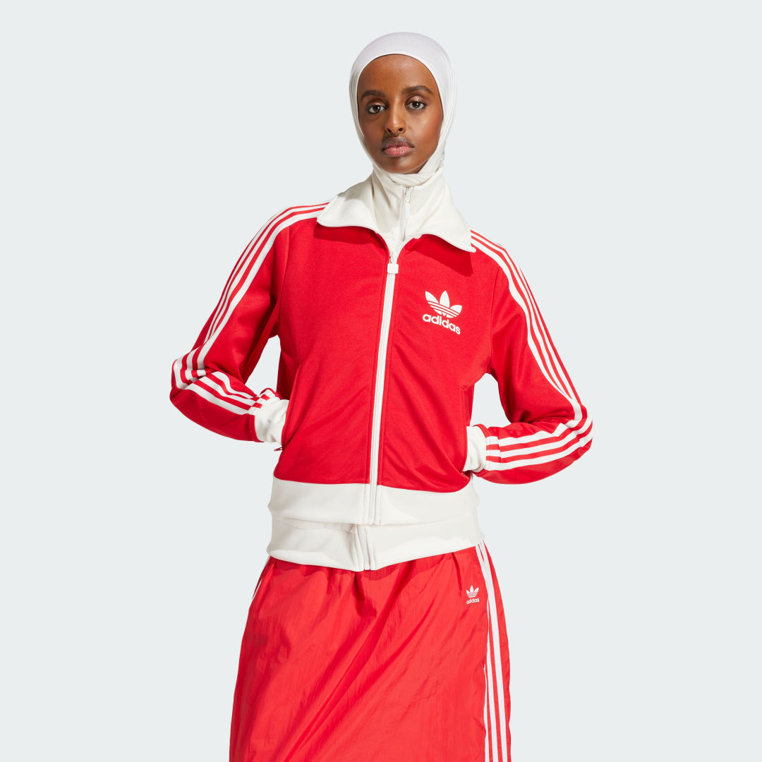 adidas KSENIASCHNAIDER Beckenbird Two-In-One Track Top Lifestyle A/M Women Better Scarlet