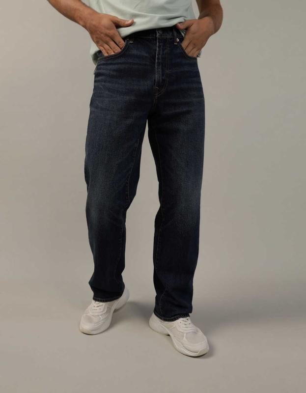 AE EasyFlex Athletic Loose Jean - Medium Wash, 30W x 32L 