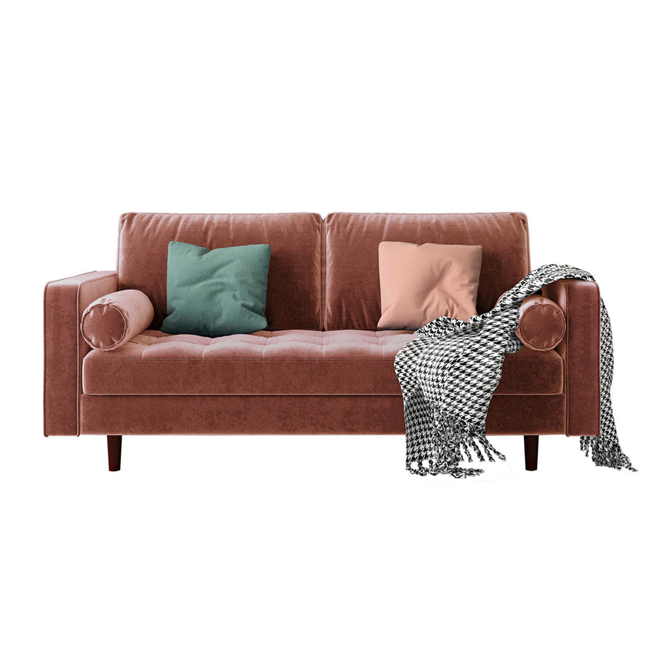 Sollia 3 Seater Velvet Sofa
