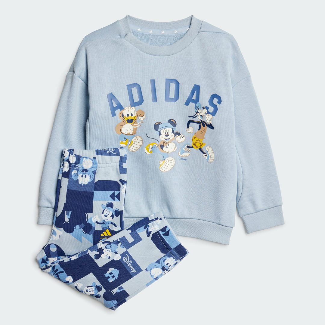 adidas Disney Mickey Mouse Jogger Set Lifestyle 1-2 Years Kids Wonder Blue / Crew Blue / Crew Yellow