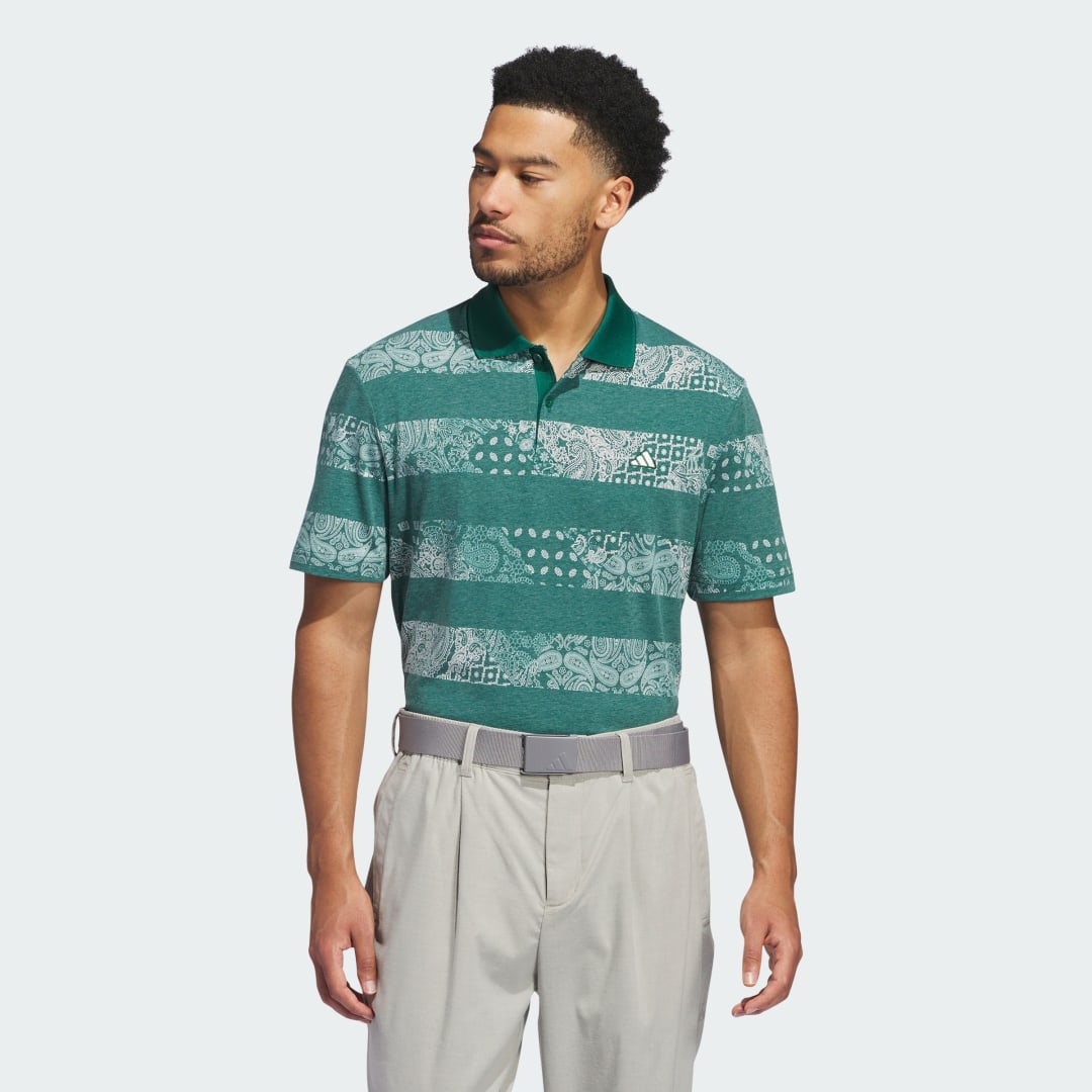 adidas Go-to Printed Polo Shirt Golf A/3XL Men Green