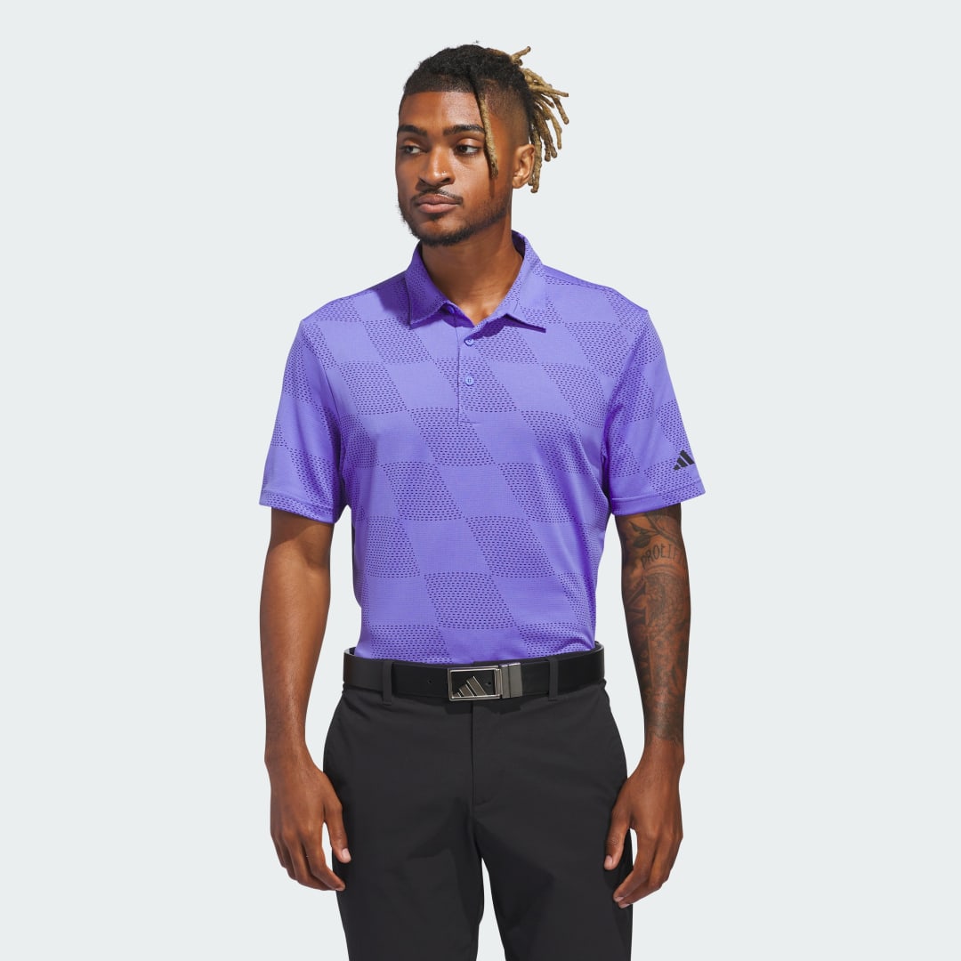 adidas Ultimate365 TextuRed Polo Shirt Golf XS Men Cobalt Blue