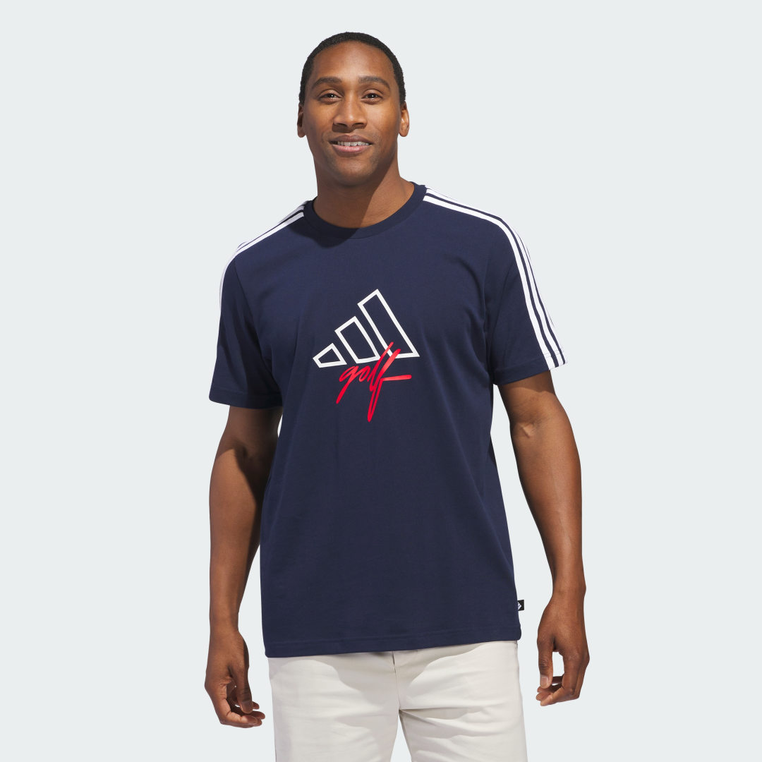 adidas Ultimate Graphic Tee Golf XL Men Collegiate Blue