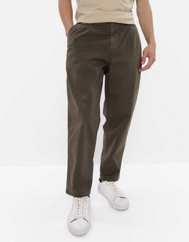 AE Flex Loose Cropped Chino - Olive Fun, 36W x 32L 