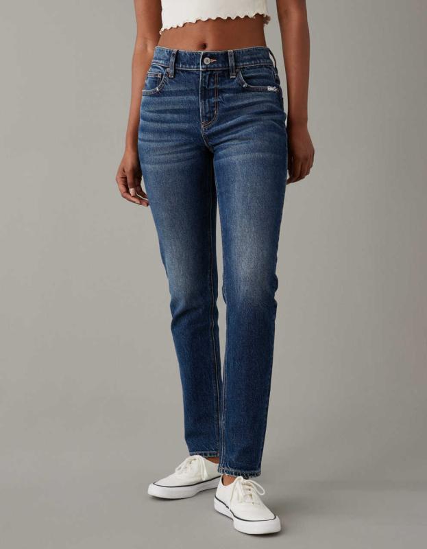 AE Stretch '90s Skinny Jean - Dark Atlantic, 00 