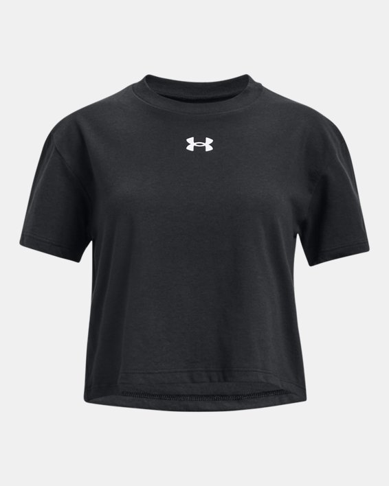 Girls' UA Crop Logo Short Sleeve